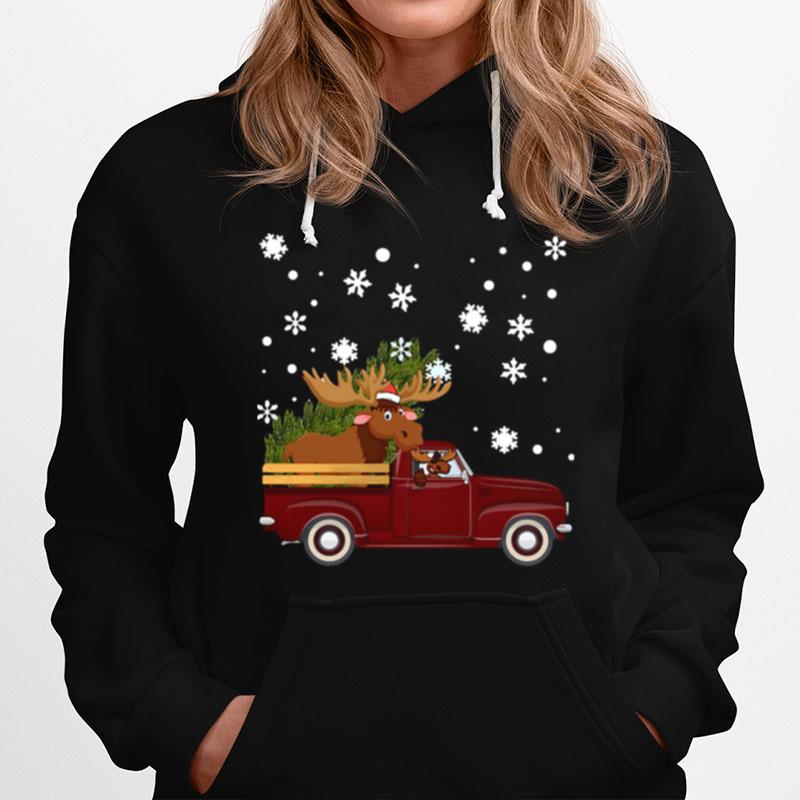 Christmas Moose Car Hoodie