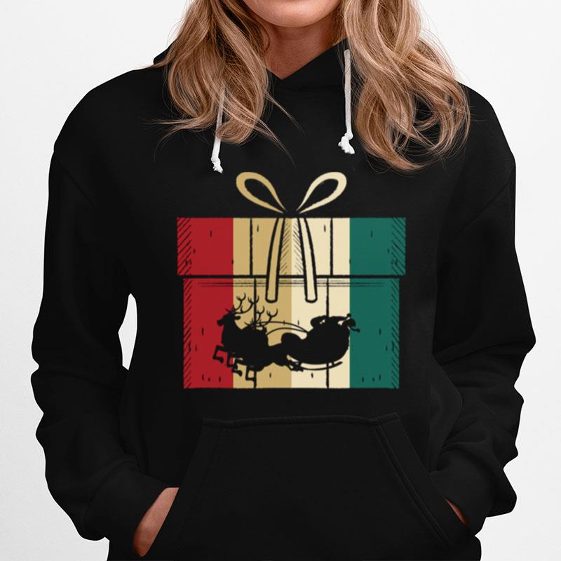 Christmas Present Reindeer Christmas Santa Clauss Hoodie