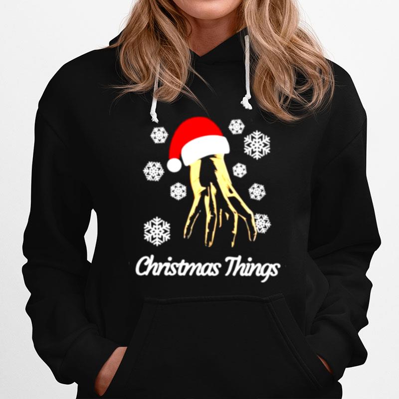 Christmas Things With Santa Hat Hoodie