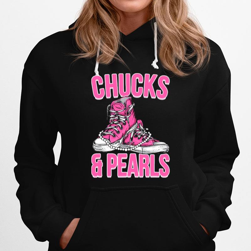 Chucks And Pearls Biden Harris Hoodie