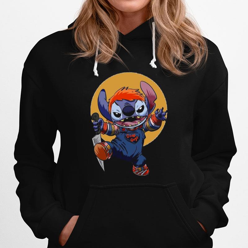 Chucky Horror Guy Stitch Design For Halloween Hoodie