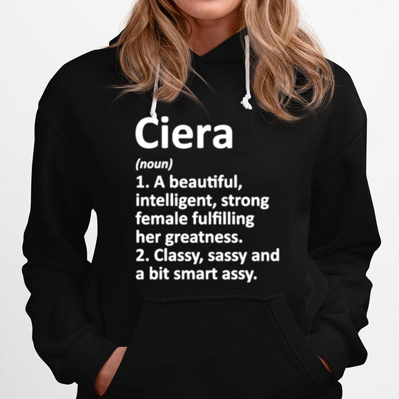 Ciera Definition Personalized Name Christmas Hoodie