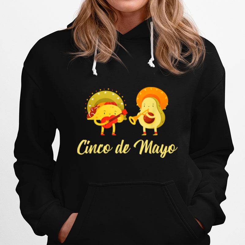 Cinco De Mayo Avocado Taco Party Team Hoodie