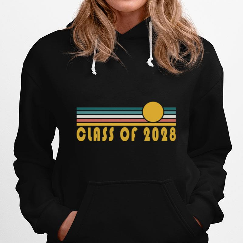 Class Of 2028 Sunset Art Senior 2028 Hoodie