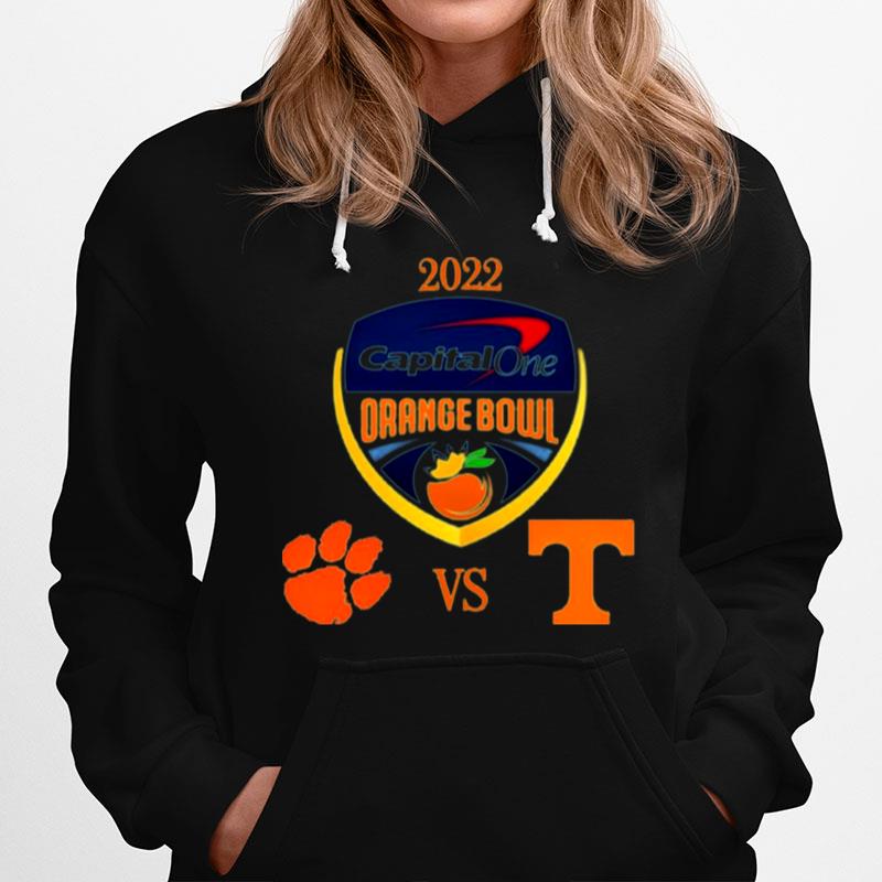 Clemson Tigers Vs Tennessee Volunteers Capital One Orange Bowl 2022 Hoodie