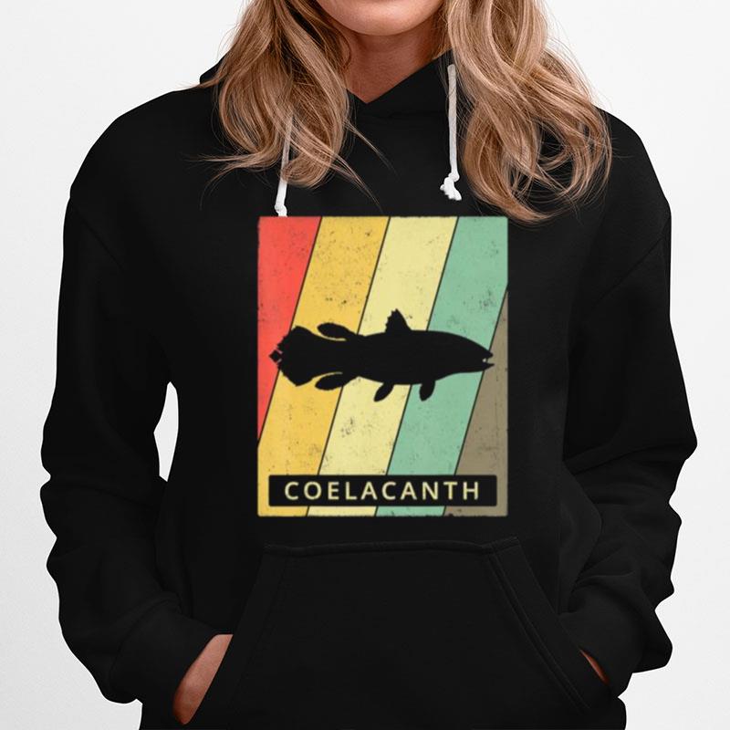 Coelacanth Lover Vintage Retro Animal Hoodie