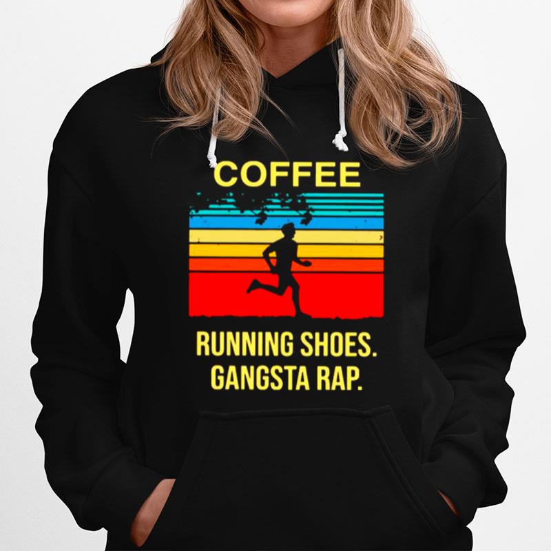 Coffee Running Shoes Gangsta Rap Vintage Hoodie