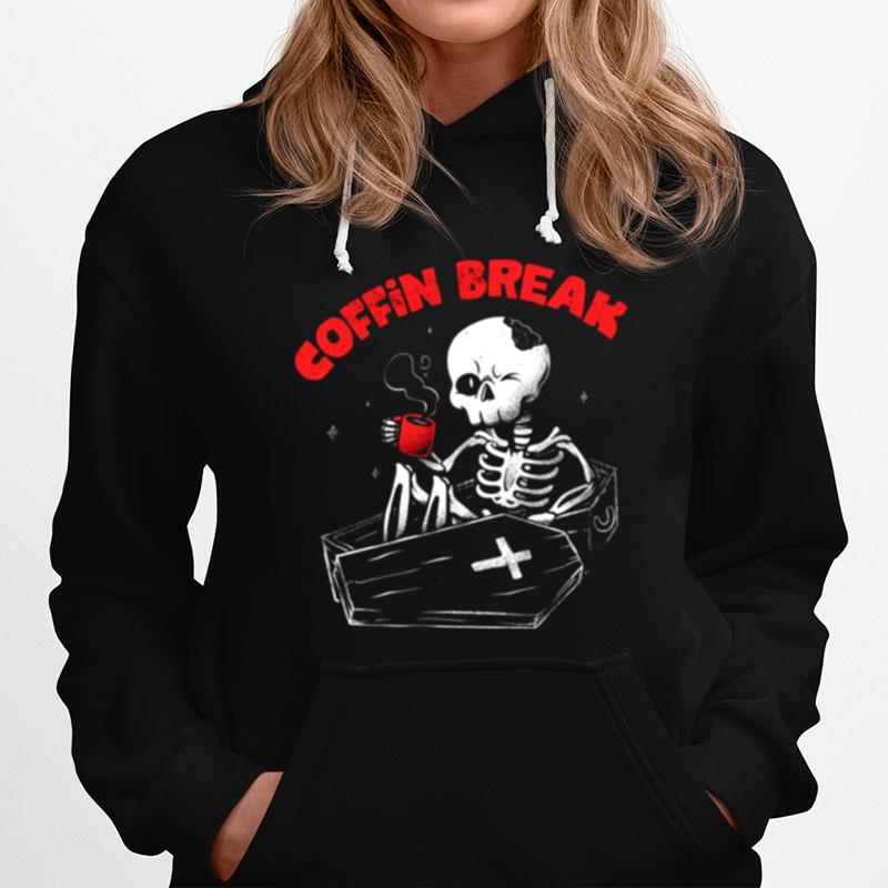 Coffin Break Skeleton Halloween Hoodie