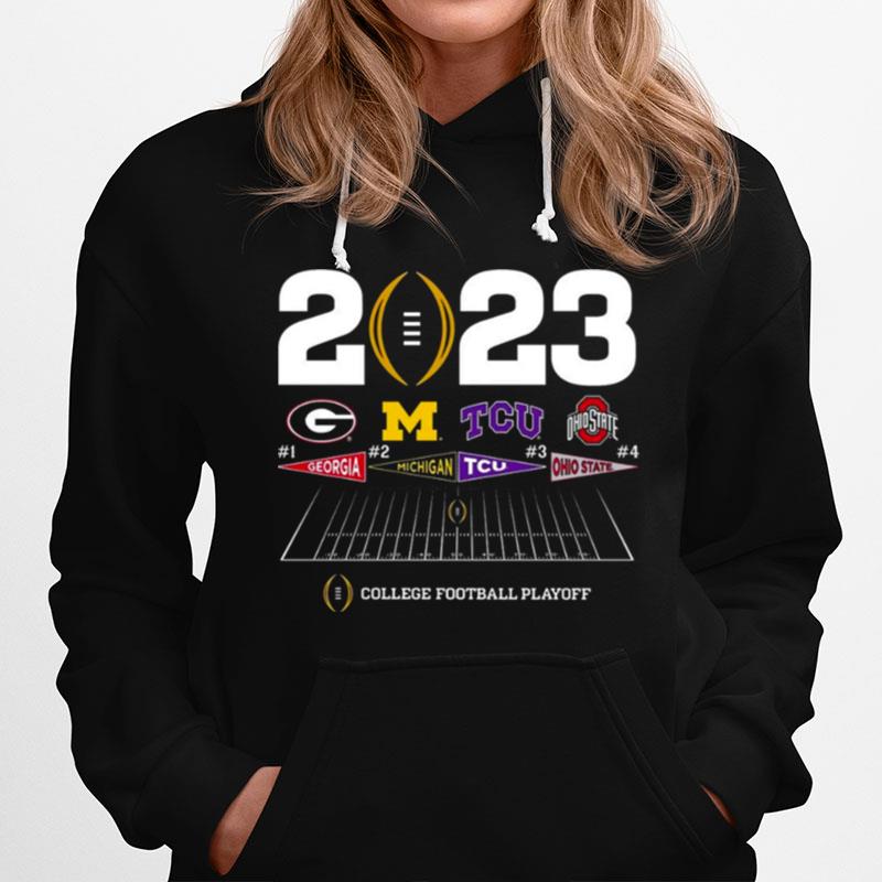 College Football Playoff 4 Team Announcement 2023 Hoodie
