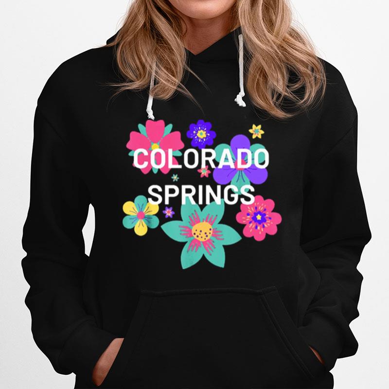 Colorado Springs Floral Souvenir Hoodie