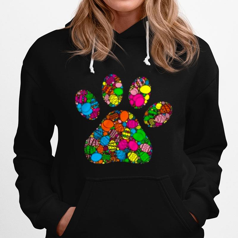 Colorful Egg Dog Paw Hoodie