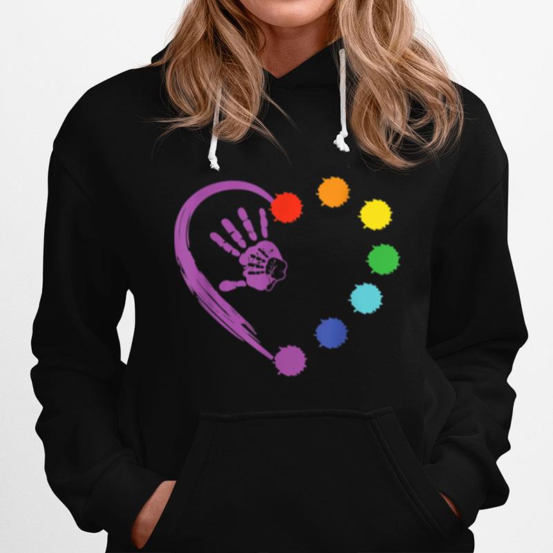 Colorful Heart Chakra Love Meditation Yoga Balance Spiritual Hoodie