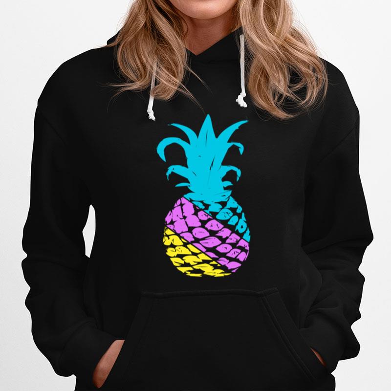 Colorful Pineapple Summer Vacation Tropical Beach Hoodie