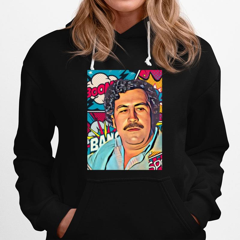 Colorful Portrait Pablo Escobar Narcos Hoodie