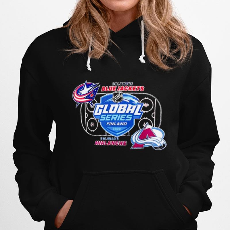 Columbus Blue Jackets Vs Colorado Avalanche Nhl Global Series 2022 Hoodie