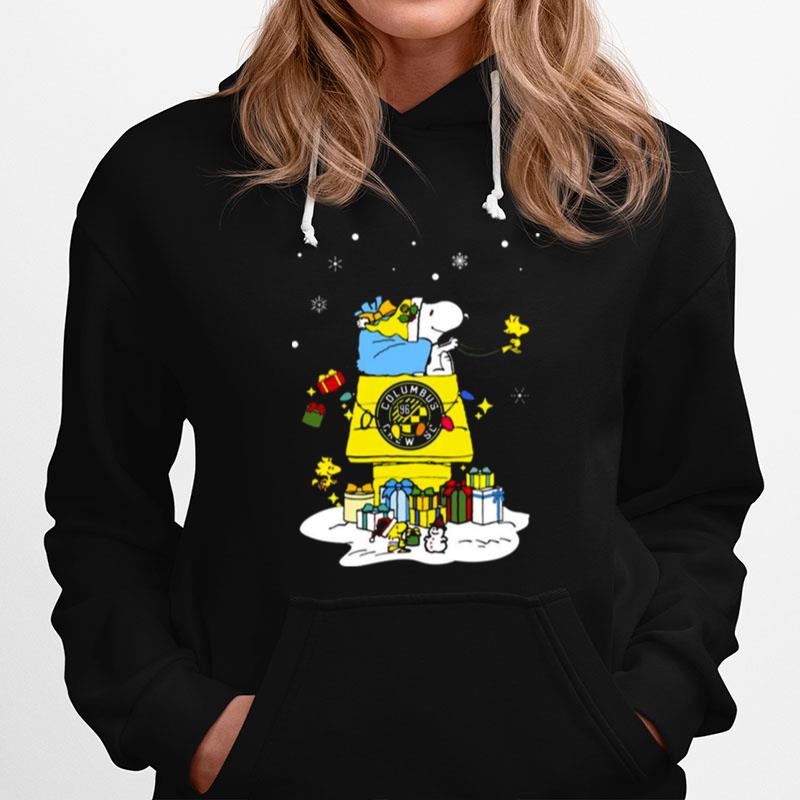 Columbus Crew Sc Santa Snoopy Wish You A Merry Christmas 2022 Hoodie