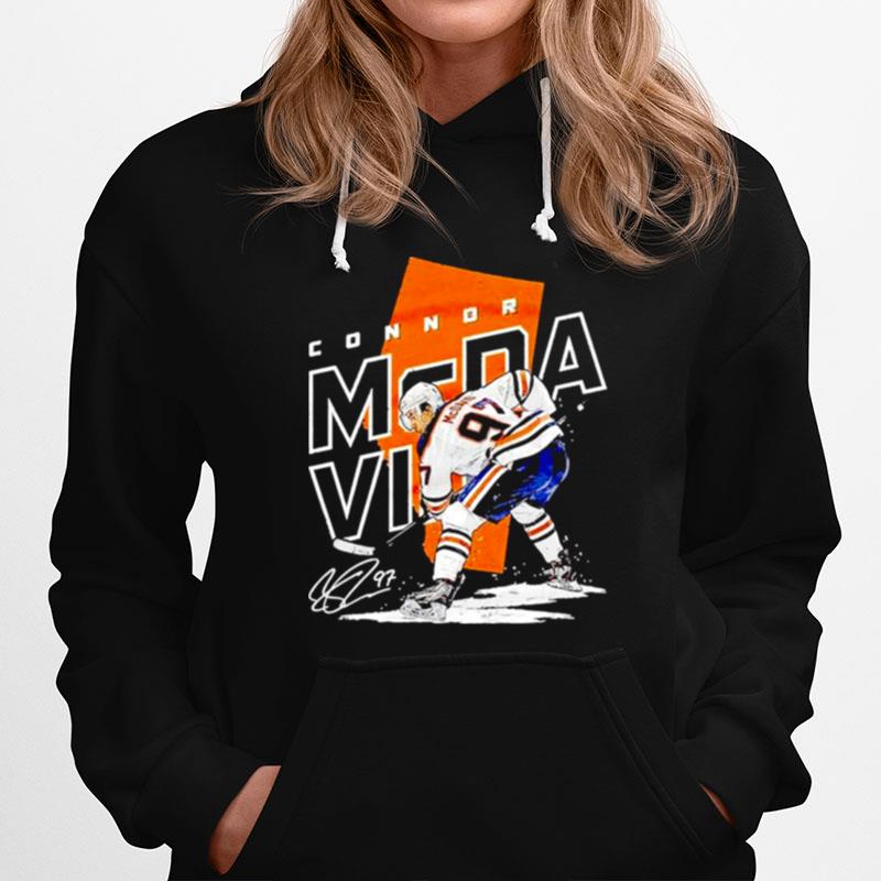 Connor Mcdavid Edmonton Oilers Number 97 Signature Hoodie