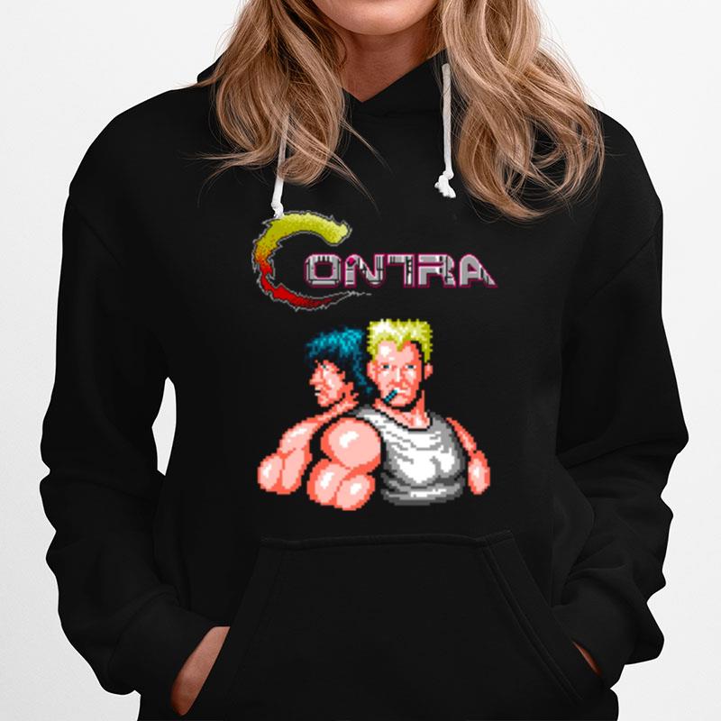 Contra Game Pixel Hoodie