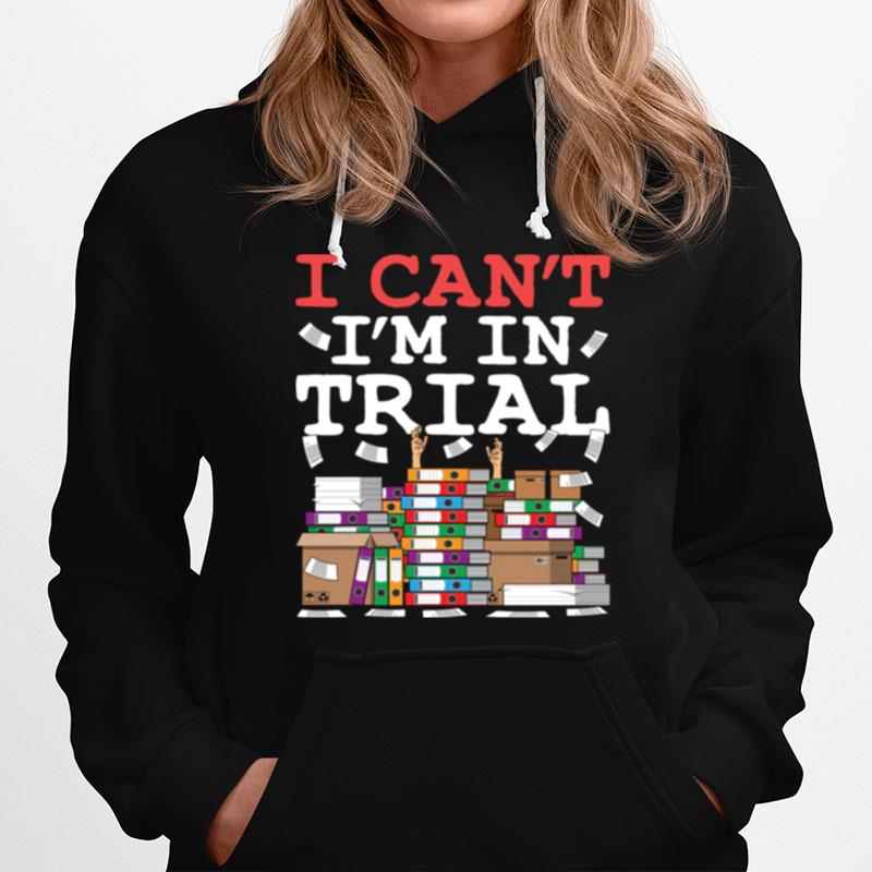 Cool Lawyer I Cant Im In Trial Litigator Attorney Hoodie