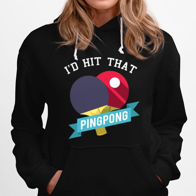 Cool Ping Pong Table Tennis Idea Girls Hoodie
