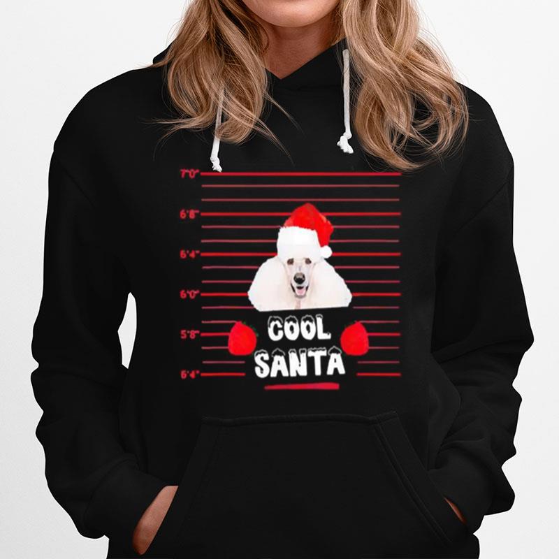 Cool Santa Poodle Dog Christmas Hoodie