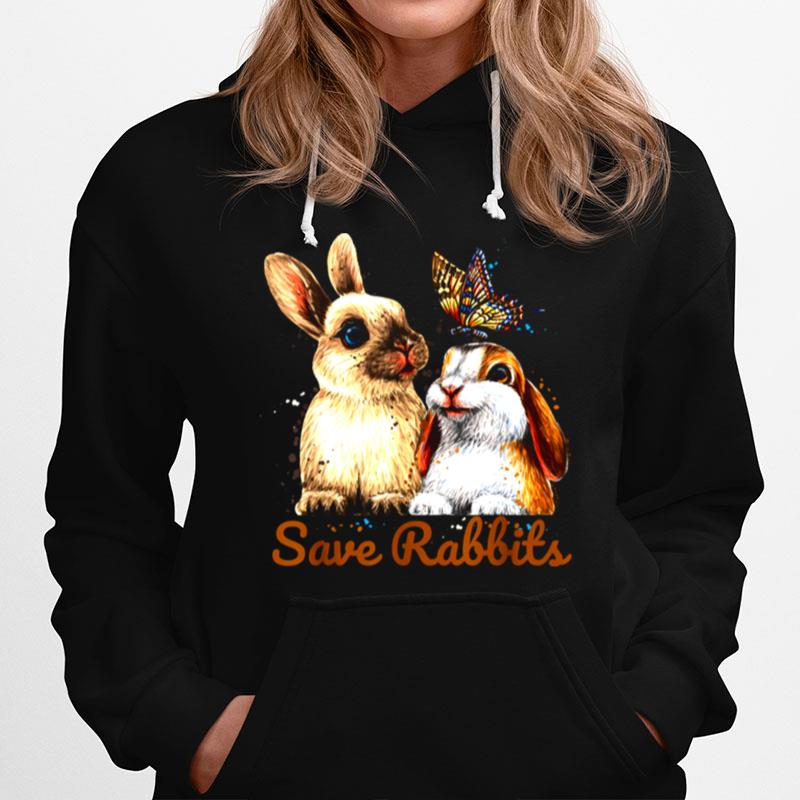 Cool Save Rabbits Novelty Familys Cool Designs Hoodie