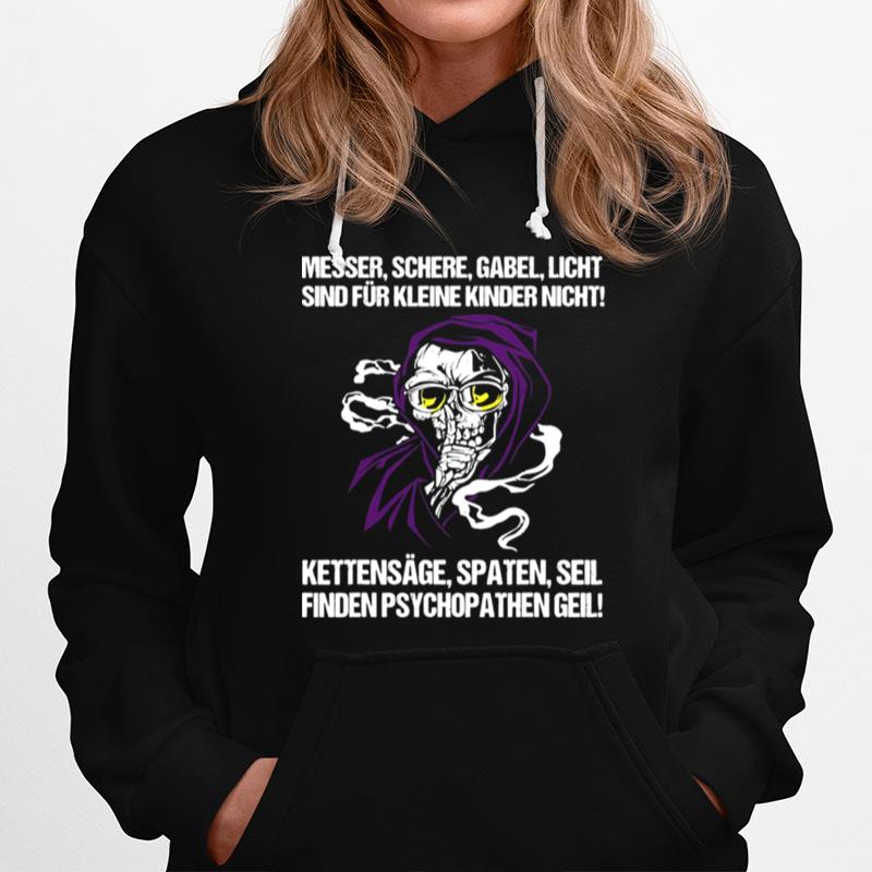 Cooler Spruch Psychopathen Lustig Statement Totenkopf Hoodie