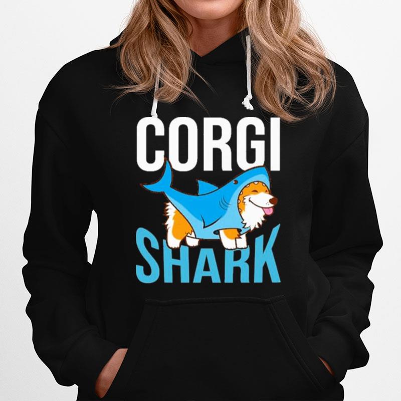 Corgi Shark Hoodie