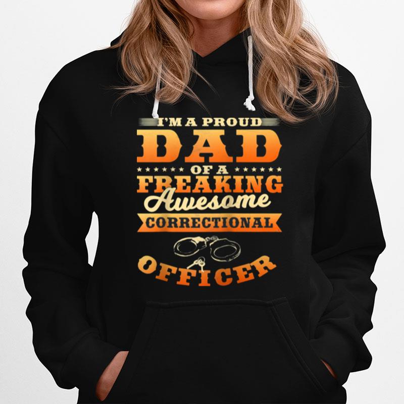 Correctional Officer Dad Prison Guard Thin Silver Line Hoodie