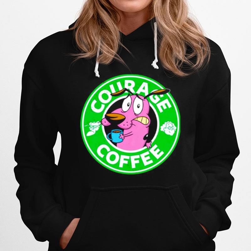 Courage The Cowardly Dog Courage Coffee Hoodie