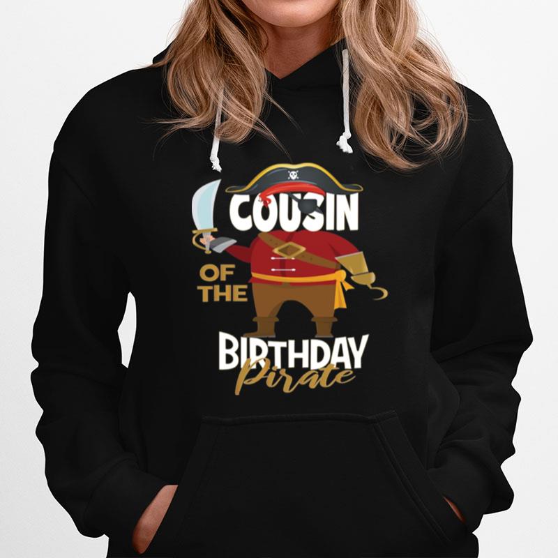 Cousin Of The Birthday Pirate Boys Treasure Map Party Hoodie