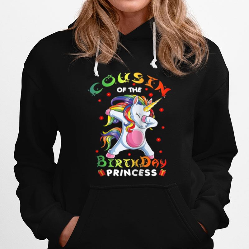 Cousin Of The Birthday Princess Unicorn Girl Hoodie