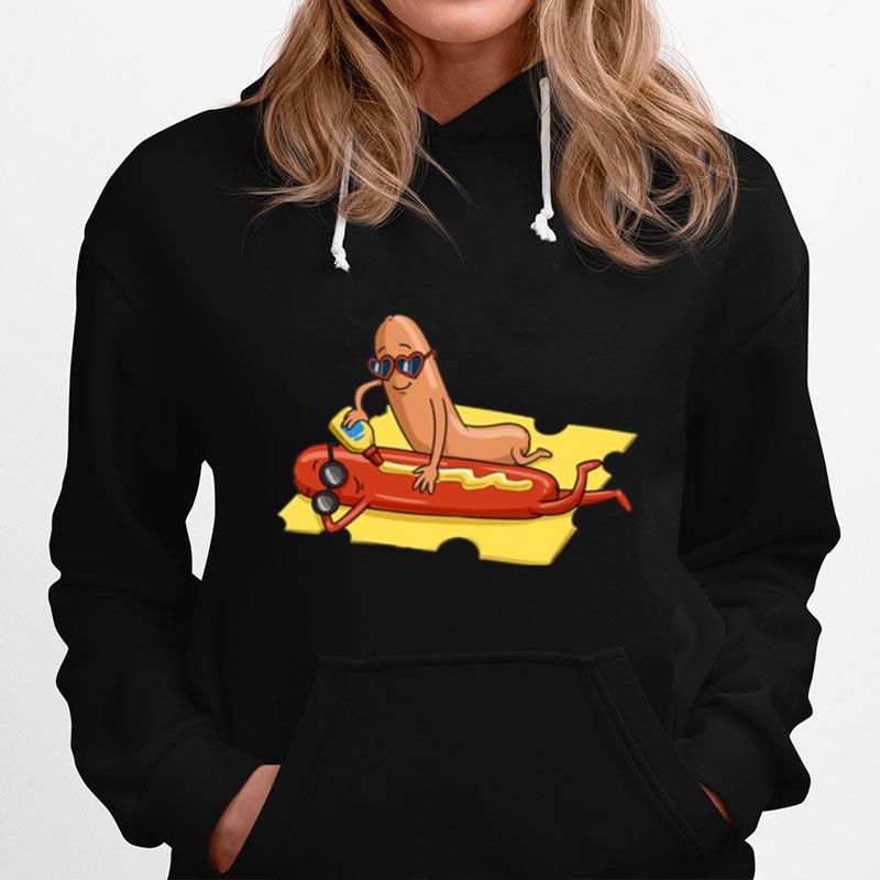 Cover Up Nicely Hot Dogs Mustard Cheese Hoodie