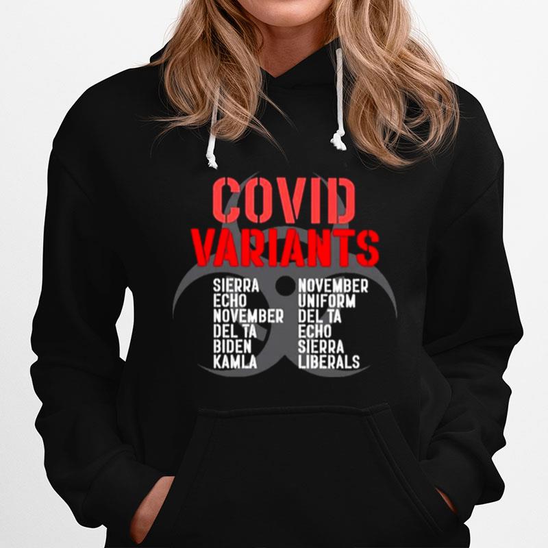 Covid Variants Sierra Echo November Delta Biden Kamla T-Shirt