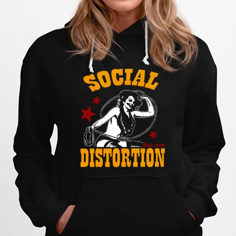 Cowboy Girl Social Distortion Vintage Hoodie
