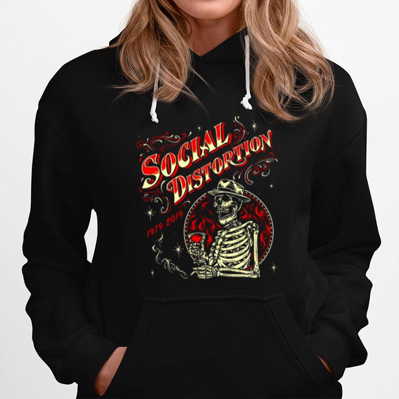 Cowpunk Punk Rock Social Distortion Band Music 1979 2019 Hoodie