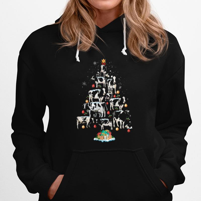 Cows Christmas Tree Hoodie