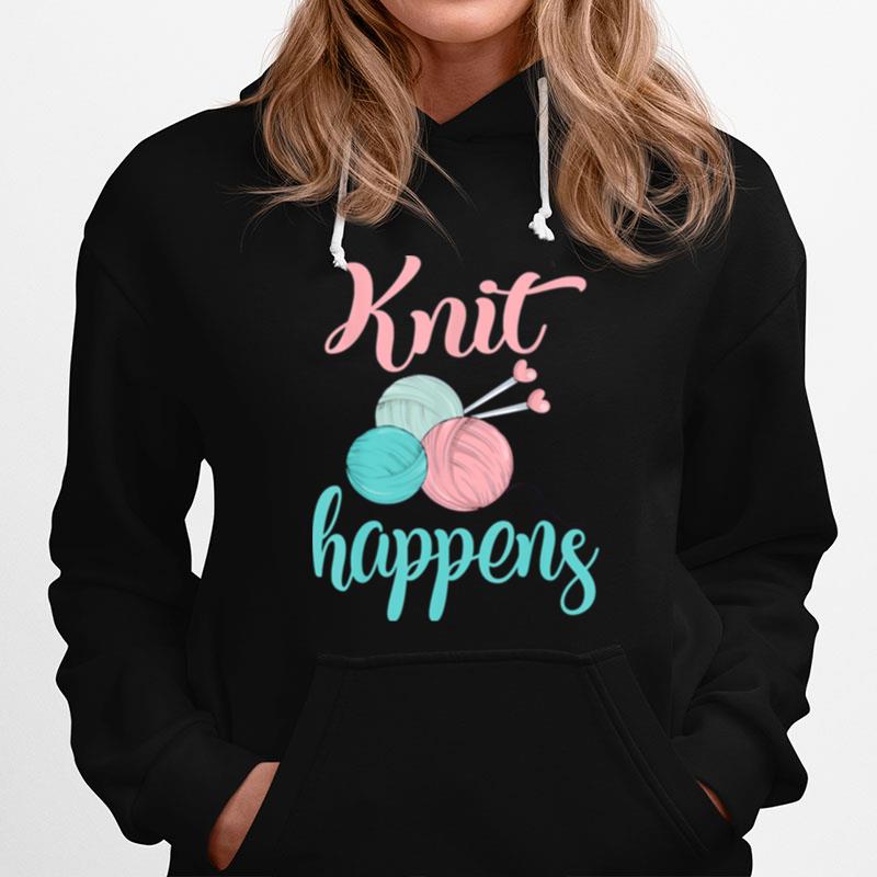 Crafting Knit Happens Crafter Ladies Knitting Hoodie