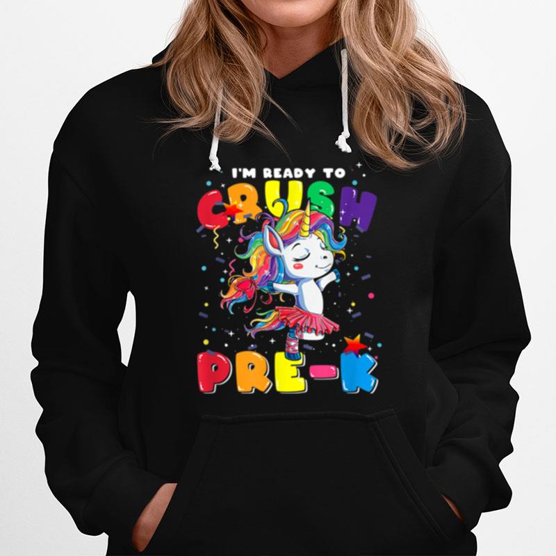 Crush Kindergarten Student Back To School Unicorn Hoodie