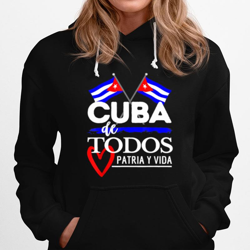 Cuba De Todos Patria Y Vida Hoodie