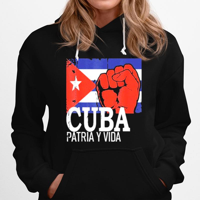 Cuba Flag Cuba Power Cuban Pride Vintage Hoodie