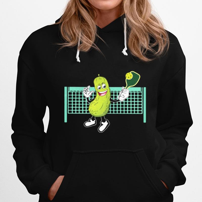 Cucumber Playing Pickleball Hoodie