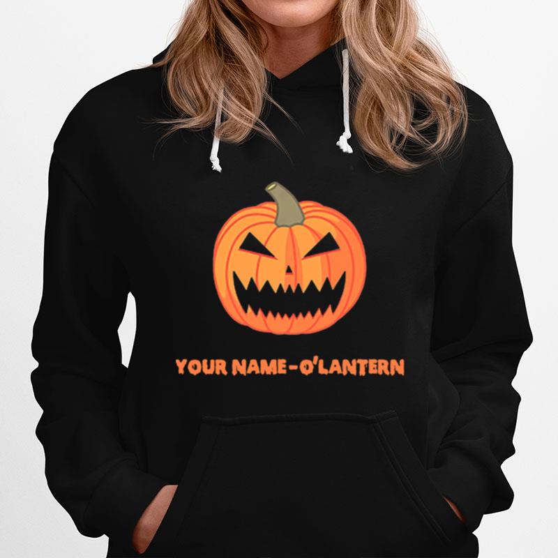 Custom Personalised O Lantern Pumpkin Halloween Hoodie