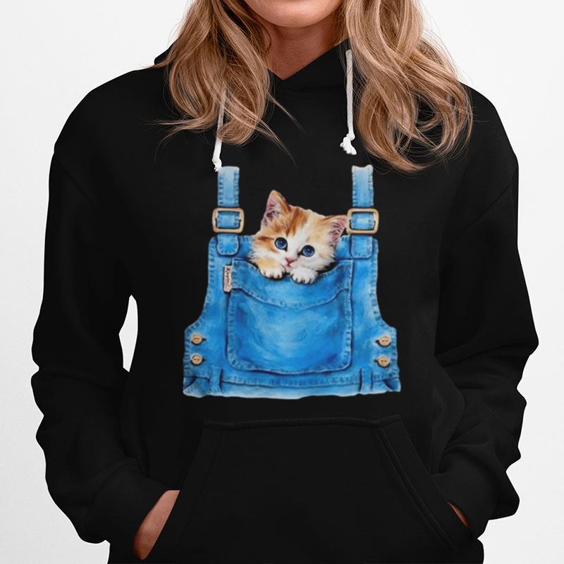 Cute Cat In Pocket Hoodie