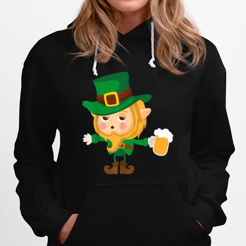 Cute Drunk Elf On Cool St. Patricks Day For Hoodie