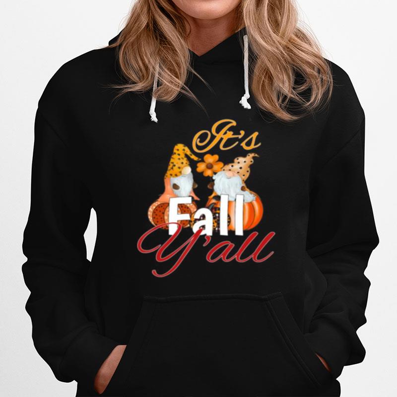 Cute Funny Pumpkin Gnome Its Fall Yall Thanksgiving Hoodie