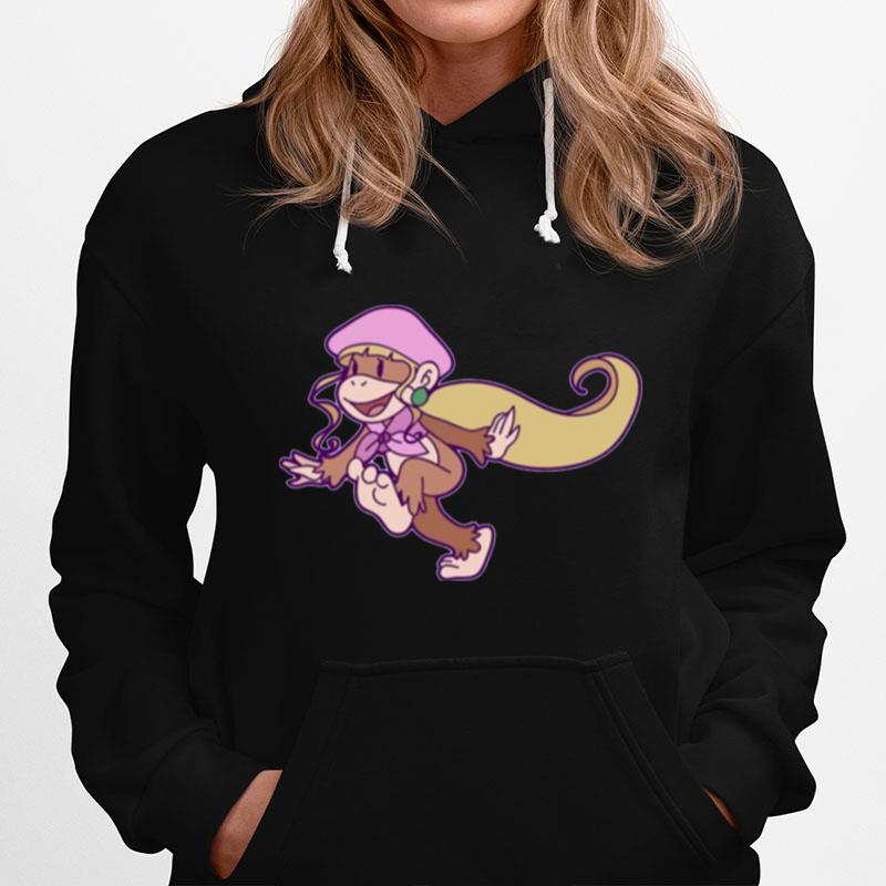 Cute Happy Dixie Fitted Donkey Kong Hoodie
