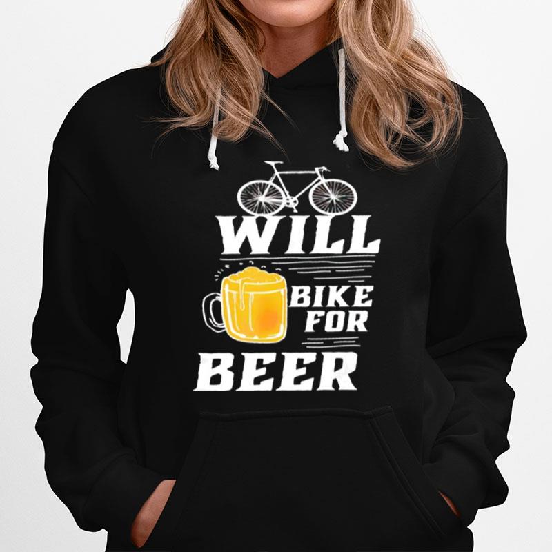 Cycling Will Bike For Beer Hoodie