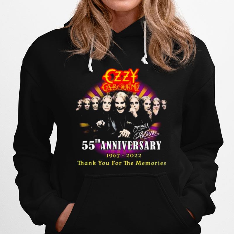 Czy Czarne 55Th Anniversary 1967 2022 Thank You For The Memories Signatures Hoodie