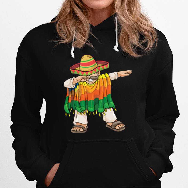 Dabbing Mexican Poncho Cinco De Mayo Sombrero Dab Hoodie